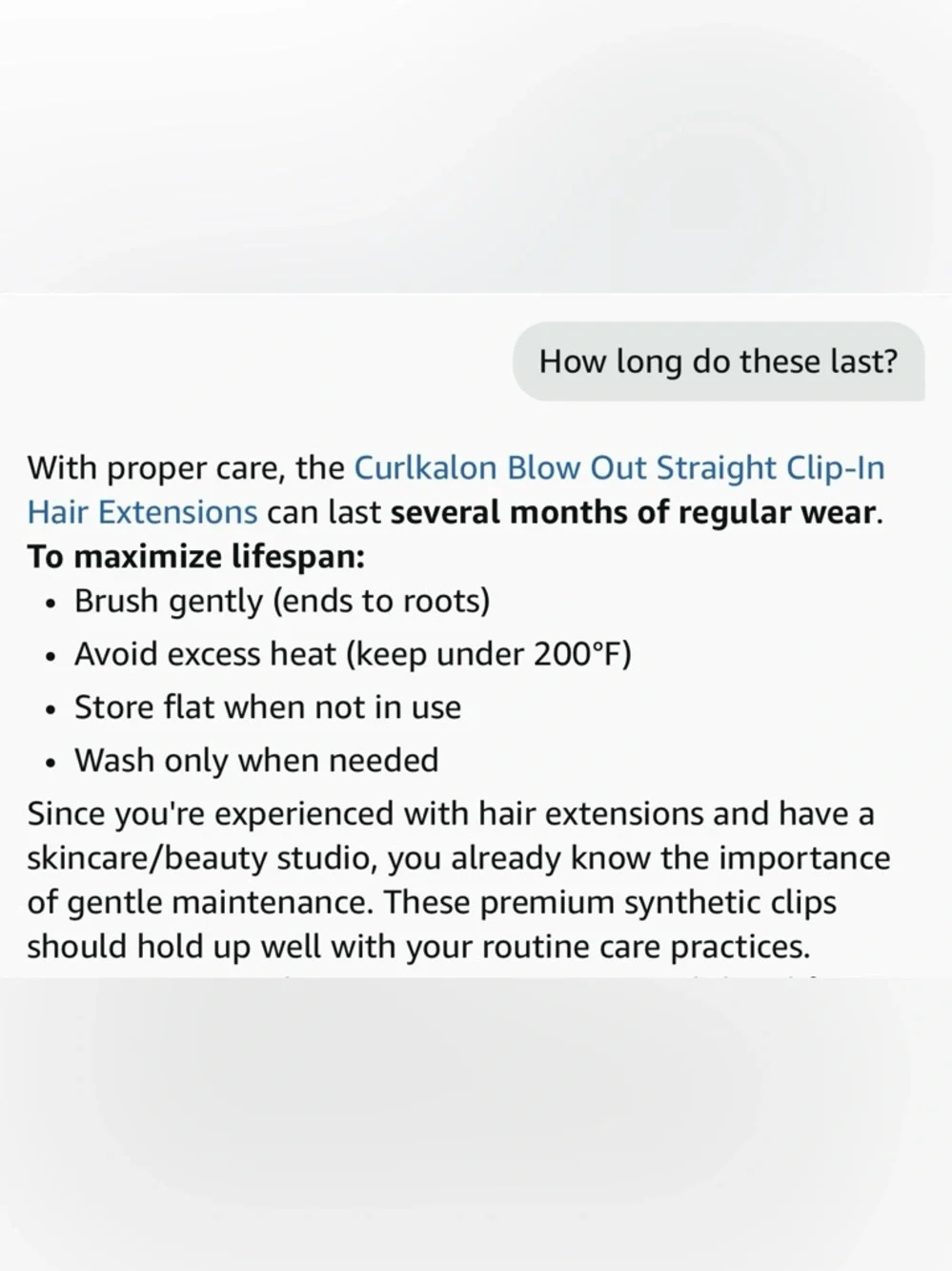 Blow Out Straight Clip-In Natural Roots Hair Extensions - Natural Black